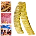 thumbnail image 4 of Fringe Garland Banner,9.84 Ft Wall Tinsel Foil Streamers,Tassel Garland Banner,Metallic Tinsel Streamers for Party Decorations Birthday Wedding Photo Wall Hanging Halloween Christmas Decor, 4 of 4