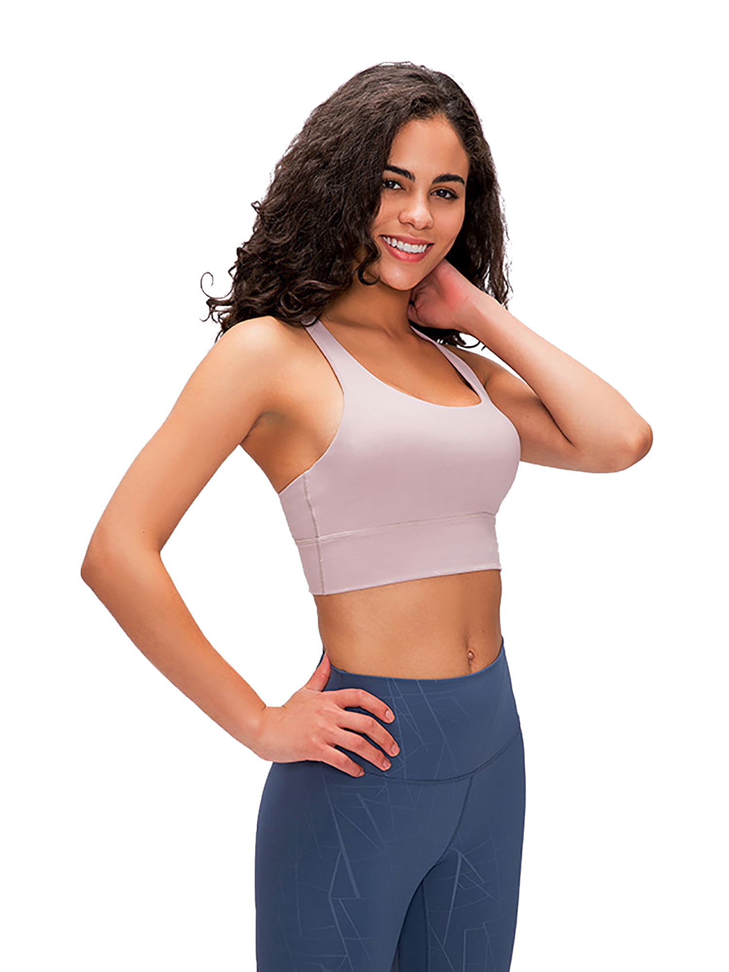 Workout Tops for Women Yoga Tank Tops with Built in Bra Wirefree Padded  Yoga Bras Gym Running Athletic Shirt V-Neck Camisole