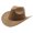 Khaki, variant on Wide Brim Cowboy Hat Knight Hat for Bachelorette Party Music Festival Versatile for Club Stage Photo Props