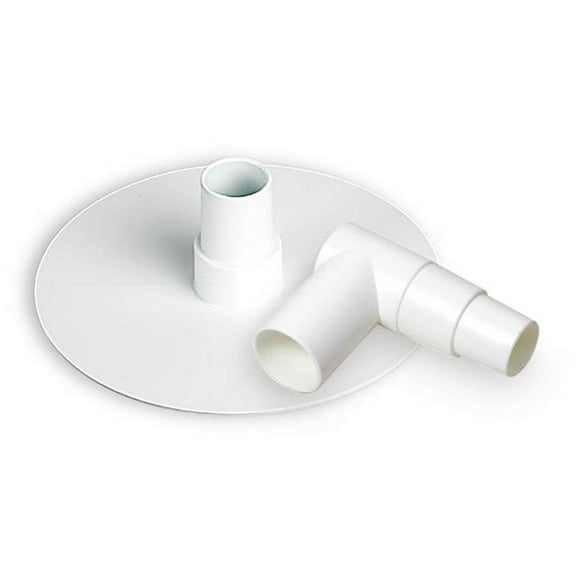 HydroTools by Swimline Oly Replacement Elbow & Plate Low Profile Skimmer Vac Adaptor, White
