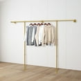 thumbnail image 7 of Dwellnix Wall Mounted Garment Rack Clothing Organizer Hanger Industrial Pipe Clothes Rack, 7 of 7