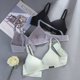 thumbnail image 5 of Ropa interior cómoda sin costuras de algodón puro para niñas, período de desarrollo, estudiante de secundaria, pecho pequeño, sujetador push up inalámbrico, fino, 5 of 6