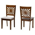 thumbnail image 2 of Baxton Studio Olympia Modern Grey Fabric and Walnut Brown Finished Wood 2-Piece Dining Chair Set, 2 of 9