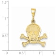 thumbnail image 2 of 14k Skull & Bones Pendant, 2 of 3