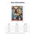 thumbnail image 5 of Hirioo Patriotic Bulldog Welcome for Flannel Blanket, Cozy and Warm Throw for Bed or Couch ,Perfect for All Seasons-80"x60", 5 of 6