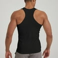 thumbnail image 3 of fatyb Mens Ribbed Tank Tops Racerback Stretch Knit Shirts Sleeveless Workout Gym Muscle T-Shirt for Men, 3 of 4