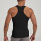 thumbnail image 4 of pstuiky Camisetas sin mangas para hombre, Camiseta deportiva de color liso acanalada de alta elasticidad para hombre, cuello redondo, tirantes para el hombro, musculosa Tops elegantes para mujer m, 4 of 4