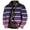 Purple, variant on BiZtdJrK Mens Fleece Lined Jackets Loose Fit Long Sleeve Zipper Jacket Striped Print Winter Thick Warm Coat Casual Fashion Heavyweight Sweatshirt Wine XXXL