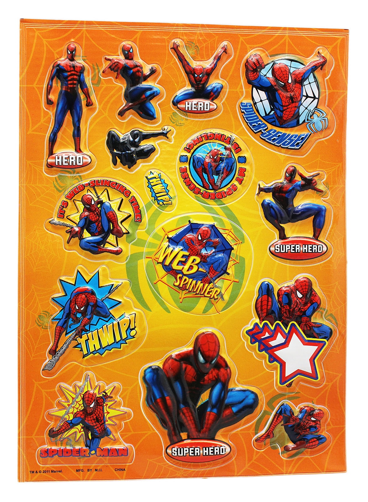 ca 3D-Magnet 8 x 8,5 cm 8 Neu Spider-Man-Sense 