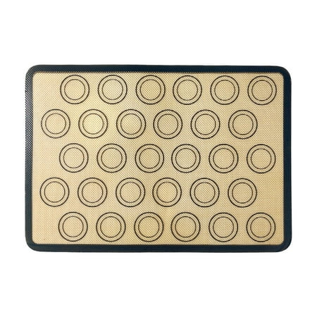 

NIUREDLTD Silicone Baking Pad High Temperature Glass Fiber Makaron Baking Pad Oven Non Stick Silica Gel Baking Pad