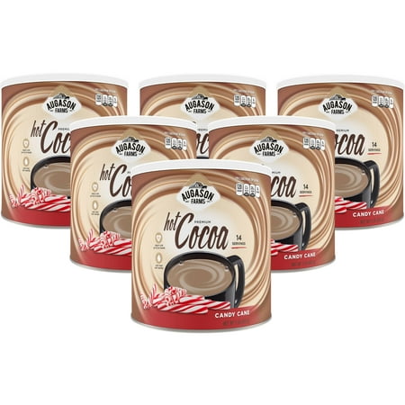Augason Farms Candy Cane Premium Hot Cocoa Mix, 1 lb, 6 count