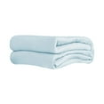 thumbnail image 2 of Qocolhg Quilt for Twin Bed Washable - Cooling Blankets for Hot Sleepers, Skin-friendly Solid Color Washed Cotton Summer Quilt, Oversized Bedding Soft Coverlet Quilts Twin Size, 59x79 inch Blue, 2 of 6
