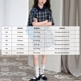 thumbnail image 3 of WXFAZCVU Girls 2 Piece Outfits Short Sleeve Shirt and Skirt School Kids Trendy Clothes Set Size 12-13 Years, 3 of 4