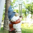 thumbnail image 4 of 5"Capacity Resin Gnome Figurin Rain Gauges Hand Painted Sculpture With Plastic Water Gauge Rain Catcher Personalize Lawn Garden Yard Courtyard Outdoor Space Decor 3.7 X 8" Blue, 4 of 6