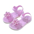 thumbnail image 4 of Tween Girls Sandals Casual Vacation Fixed Open Toe Shoes for Kids Size 10.5-11T, 4 of 5
