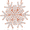 18K Rose Gold Plated Silver, variant on Gem Stone King Snow Flake Pendant Necklace for Women | 925 Sterling Silver | 1.68 Cttw | Round White Zirconia | With 18 inch Chain | Flower of Winter 20MM = 3/4 inch | By Keren Hanan