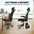 thumbnail image 2 of KFFKFF Professional Office Seating with Modifiable Lumbar Reinforcement, Tall Rear Supportive Workstation Seating with Flexible Headrest, Office Seating Backrest Furnished with 2D Armrest, PC Seating, 2 of 9