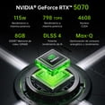 thumbnail image 2 of Laptop Gamer Thunderobot RS16 Intel Core I9 13900HX RTX 5070 16'' QHD 240Hz 32GB RAM 1TB SSD Negro, 2 of 8