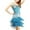 r-132Sky Blue39, variant on Females Dress Mesh Fabric Elegant Latin Dance With Sparkling Sequins For Practice Performance Competition Ballroom Party Events Stylish Home Sundress,Hot Pink