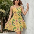 thumbnail image 3 of Miss Frizzle In A Pickle Magic School Bus Dress Fashion Beach Long Dresses Female Party Printed Sundress, 3 of 7