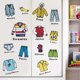 thumbnail image 3 of 1 Sheet Wardrobe Clothes Classification Logo Costume Label Storage Box Stickers Chic Decals Reminder for Boys Apparel, 3 of 4