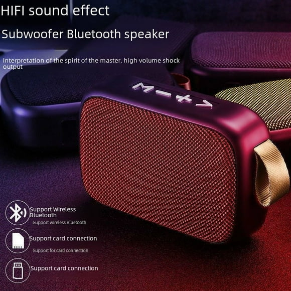 Altavoz inalámbrico Bluetooth de tela G2 para exteriores, tarjeta de audio con disco U, altavoz de regalo portátil Mini subwoofer creativo