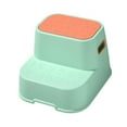 thumbnail image 4 of JWQFBC Double up Toddlers Step Stool Anti Slip Lightweight Step Stool for Bathroom Sink green, 4 of 9