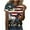 Multicolor, variant on Uaswgudfs ​Women's Patriotic American Eagle & Horse Graphic T-Shirt with US Flag & USA Lettering - 4th of July Independence Day Casual Shirts Multicolor L