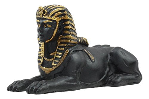 Androsphinx Ebros Egyptian Classical Deities Miniature Figurine Gods of Egypt Dollhouse Miniature Statue Legends of Ancient Egypt Educational Sculpture Collectible