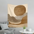 thumbnail image 3 of ZNDUO Bohemian Brown Mountains Rock Painting Pattern Wall Tapestry, Tapestries for Living Room Bedroom Dorm Classroom Office Decor 60x51 Inch, 3 of 8