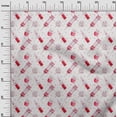 thumbnail image 3 of oneOone Tissu Popeline de Coton Rouge Ciseaux Matériel de Couture Tissu Imprimé au Mètre 56 Pouces de Large, 3 of 5
