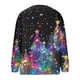 thumbnail image 4 of Cárdigan informal de punto con estampado navideño para mujer, chaqueta con botones y abrigo para mujer, 4 of 5