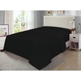 thumbnail image 3 of Mainstays 300 Thread Count Easy Care Percale Bed Sheet Set,Twin/Twin XL, Rich Black, 3 Piece, 3 of 3