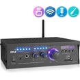 thumbnail image 2 of Pyle PCAU46BA Bluetooth Home Audio Amplifier System w/ Blue LED Display, 2 of 8