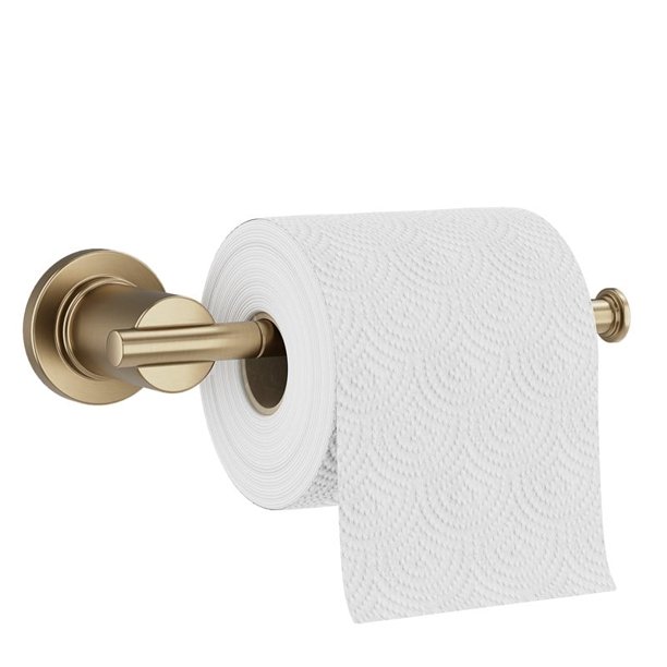 ED Ellen DeGeneres Tossana Metal Toilet Paper Holder in Champagne