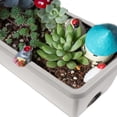 thumbnail image 3 of Raindrops 4 Sets Rectangular Window Flower Box Planter Plant Vegetable with Tray, 3 of 7