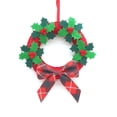 thumbnail image 1 of Decoraciones navideñas, corona navideña no tejida, colgante para puerta, decoración de corona de árbol de Navidad, duradera y hábil, 1 of 5