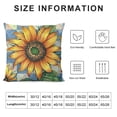 thumbnail image 5 of YINGXI  Basket Sunflower Pillow Cover Blue Yellow Decorative Throw Pillow Case Outdoor Sofa Blue Buffalo Plaid Farmhouse Daisy Home Decor for Summer Fall Spring (BS-Blue) 18x18in, 5 of 5