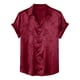 thumbnail image 1 of pstuiky Camisa de manga corta para hombre, Camisa informal vintage de manga corta con solapa y botones de color liso para hombre camisas casuales para hombre xl, 1 of 2