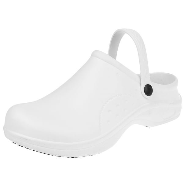 Hombres Mujeres Cocinero Enfermera Zapatos Zuecos con Correa Antideslizante 2 Colores 38 Sunnimix Zapatos unisex