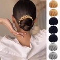 thumbnail image 4 of 7Pcs Birds Nest Hair Clip, Hair Clips For Women,Expandable Hair Nest Clip Hair Accessories for Women and Girls,Hair Bun Maker,Hair Ponytail Holder for Thick/Thin Hair, 4 of 13