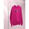 thumbnail image 3 of Fabulous With Pink Bow Hoodie Women -Image by Shutterstock, Female XX-Large, 3 of 4