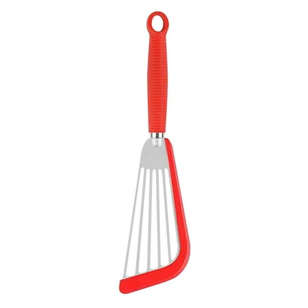 

solacol Fish Spatula Stainless Steel Nonstick Spatula Turner Stainless Steel Fish Spatula with Silicone Kitchen Slotted Spatula Turner