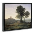 thumbnail image 4 of Stupell Industries Classic Claude Rural Landscape Landscape & Nature Painting Black Floater Framed Canvas Art Print Wall Art, 21 x 17, 4 of 10