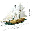 thumbnail image 2 of Yeacher DIY Ship Assembly Model Kits Wooden Sailing Boat Scale Model Decoration for Kids Adults, 2 of 8