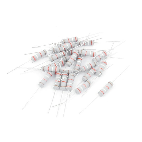 25Pcs 39K Ohm Resistance 2W Watt 5% Tolerance Axial Through Hole Mount Electrical Metal Oxide Film Resistors