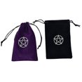 thumbnail image 1 of Bolsa de almacenamiento de tarot de pentagrama de terciopelo 115*180, paquete con cordón de tarjeta de juego kaili Sencillez, 1 of 2