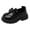 Black, variant on BYHONG Girl Shoes Small Leather Shoes Shoes Children Dance Shoes Girls Performance Shoes Kids Sneakers Kids Shoes Black 12 (US size)
