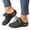 Dark Gray, variant on Wedge Clogs for Women Slip on Mules Shoes Comfortable Lace up Closed Toe Backless Summer Sandals