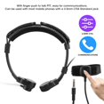 thumbnail image 4 of PTT Mic Earphone Throat Mic Earphone Comfortable Adjustable with Ear Cap for Conventions, 4 of 8